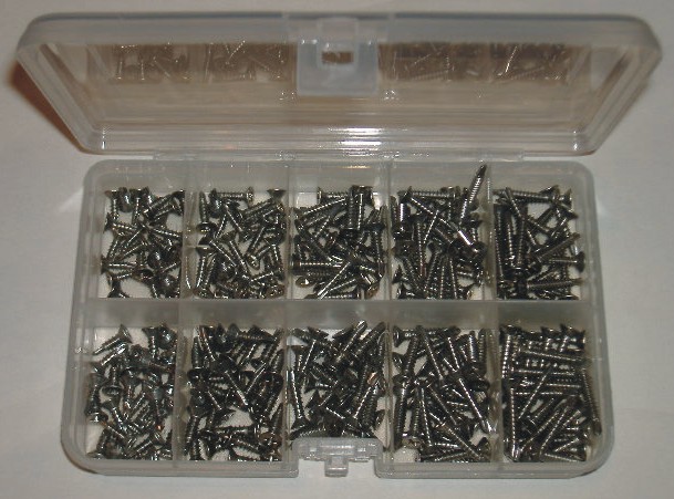 3,5/3,9 Drilling screws set 250 pcs DIN 7504 O A2