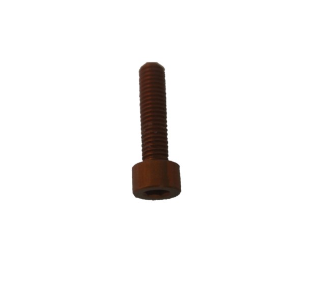 5 pcs socket cap screws DIN 912 aluminium high-tensile 7075 M6X25 ORANGE