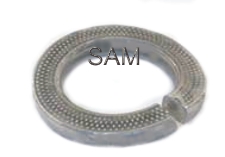 25 pcs spring washers serrated 1.4310 6mm