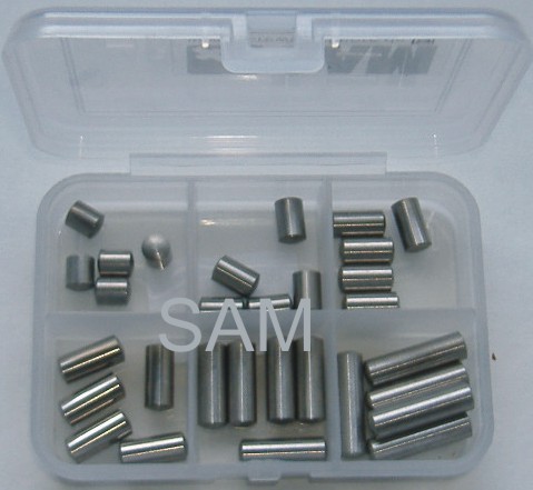 8mm Zylinderstift Set 30 Teile DIN 7 A1