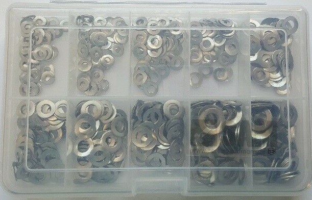 Wave spring washers DIN 137 B kit 500 pcs stainless steel 