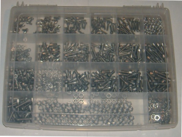 M4/M5/M6 Innensechskantschrauben Set 900 Teile ISO 7380 A2