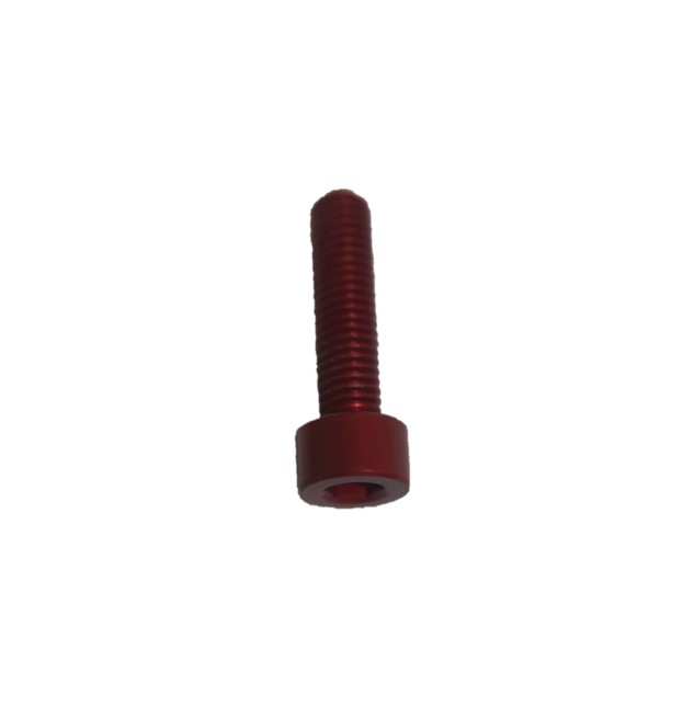 5 pcs socket cap screws DIN 912 aluminium high-tensile 7075 M5X12 RED