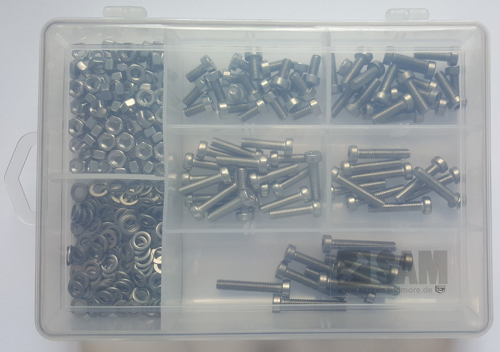 M5 cap screws setbox 320 pcs ISO 14580 A2