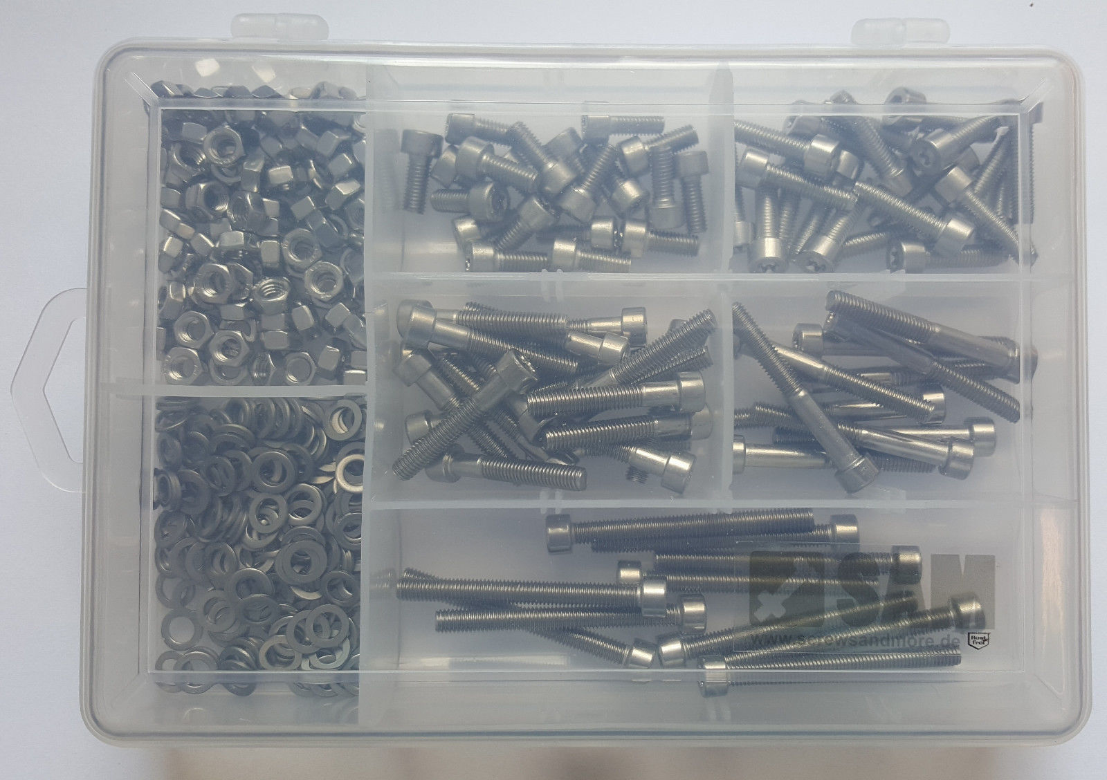 M5 cap screws setbox 320 pcs ISO 14579 A2